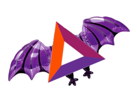 bat bat symbol on purple bat 