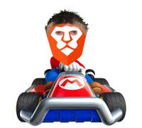 bat brave lion justed driving mario cart 