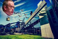 bat eich head balloon floats over google hq 