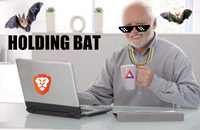 bat harodl holding bat gangster 