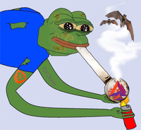 bat pepe fanboy smoking bat crack 