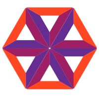 bat symbols hexagon 