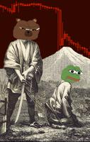 bobo executing pepe japanese painting 