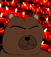 bobo red candle background 