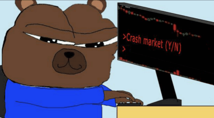 bobo crash market cursor blinking 