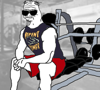 boomer bench press gym 