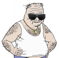 boomer uncle hairy overweight 