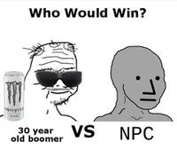 boomer vs wojak npc 