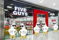 boomers eating at five guys burgers 