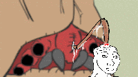 brainlet brain eaten by bug 