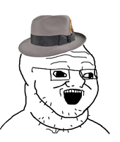 brainlet fat soy boy fedora 