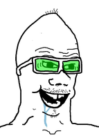 brainlet green glasses 