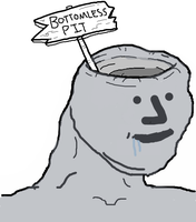 brainlet npc bottomless pit drooling 