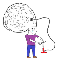 brainlet pumps up brain 