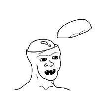 brainlet skull cap off smooth brain 