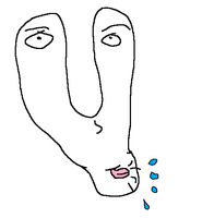 brainlet spitting split face 