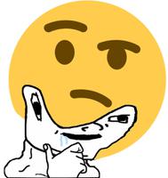 brainlet thinking emoji 