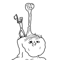 brainlet tree brain getting chopped down 