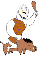 grug riding warthog 