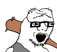 grug soy boy glasses open mouth 