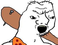 grug soy boy open mouth 