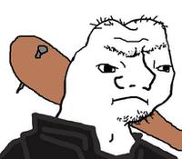 grug wearing high collar 