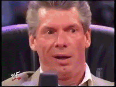 vince mcmahon enters ring excited 