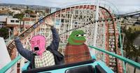 comfy pepe pink wojak roller coaster 