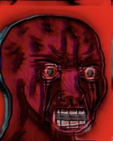 deep red wojak screaming 