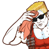 duke nukem sweating 