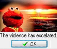 elmo the violence has escalated 