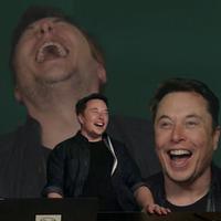 elon musk laughing montage 