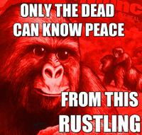 gorilla jimmies rustled knows peace 