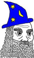 guy with blue wizard hat 