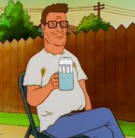 hank hill drinking monster 