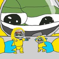 hazmat pepe playing with hazmat pepes 