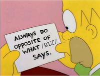 homer does the opposite of biz 