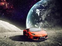 lambo on moon 