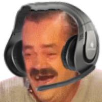 mexican laughing guy wearing gamer headphones 