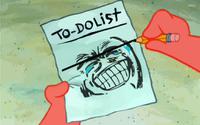 patrick to do list laughing meme guy 
