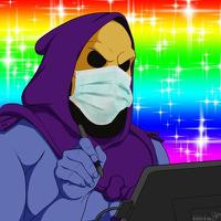 skeletor he man wearing mask 