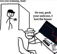 son asks dad if hes winning 