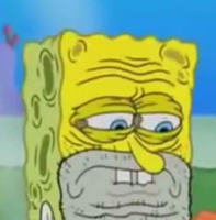 spongebob old man face 
