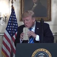 trump drinks monster 