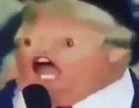 trump potato mouth open 