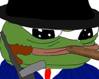 pepe 20s gangster cigar tommy gun 