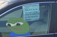 pepe ac is on in car 