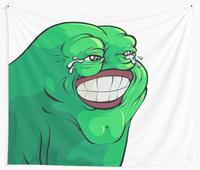 pepe alien laughing sheet 