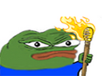 pepe apu burning torch 