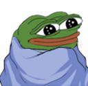 pepe apu comfy blue blanket 